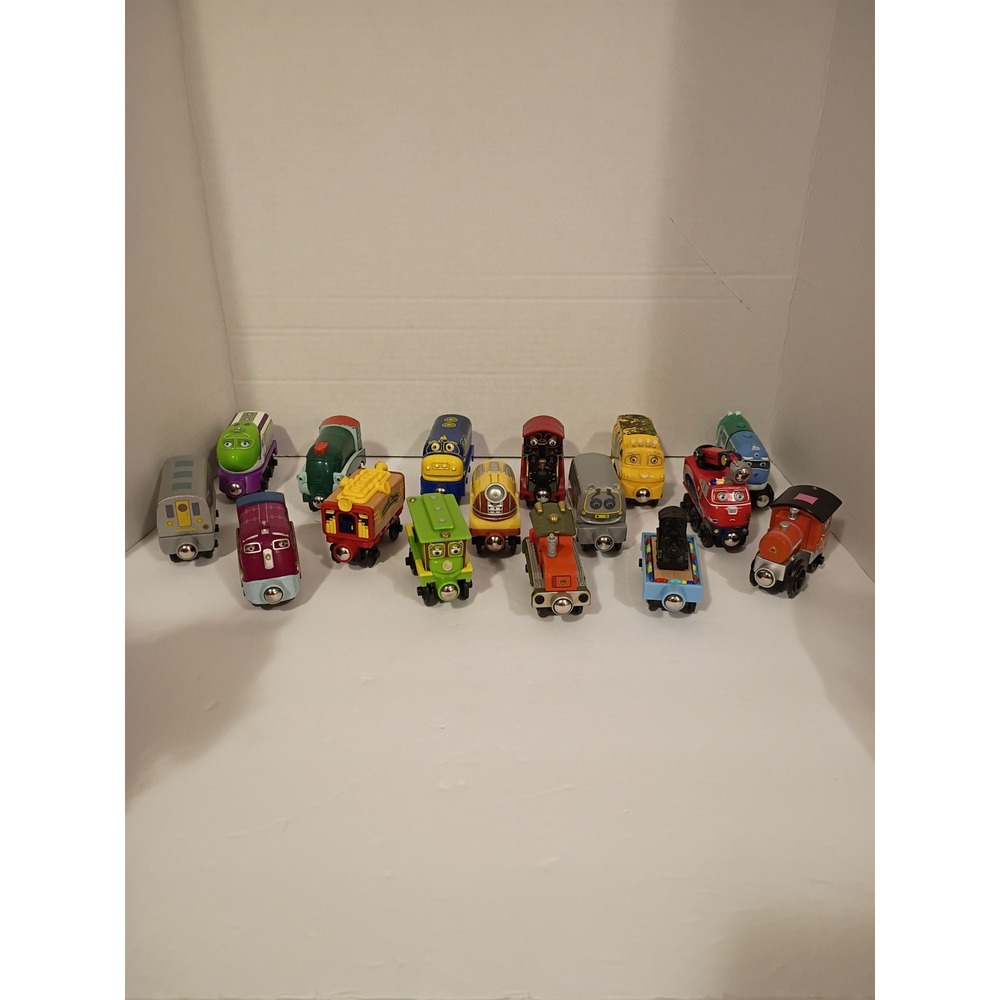 Chuggington Wooden Railway Train Lot of 15 Wilson Brewster Koko Magnetic Toys